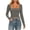 Gray, variant on LIaqionyy Women's Square Neck Shirt Long Sleeve Tees Going out Tops Casual Slim Fall Cropped Layering Top