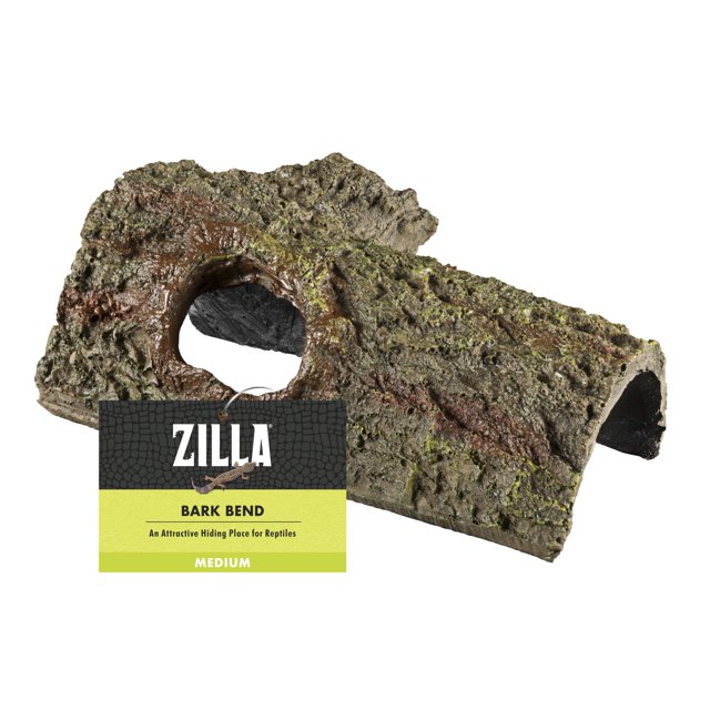 Terrario con forma curva de reptil, diseño de zilla, tamaño mediano, 20 x 10 x 9 cm