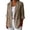 26#Khaki, variant on Linen Blazer Jacket for Women Lightweight 3/4 Sleeve Casual Work Office Summer Breathable Dressy Coat Outfits with Pockets White 3XL