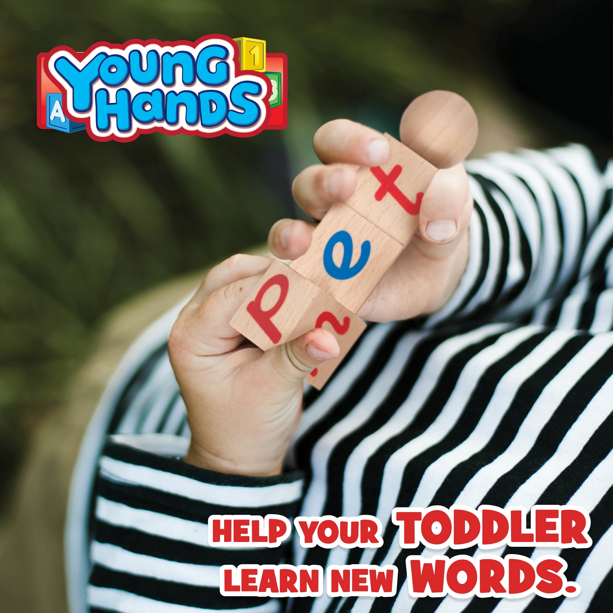 wooden reading blocks