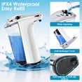 thumbnail image 3 of WANALIT Automatic Soap Dispenser Touchless, 17oz/500ml Dish Soap Dispenser with Infrared Sensor, 5 Adjustable Foam Levels, for Kitchen Bathroom Sink Countertop, Silver-White, 3 of 9