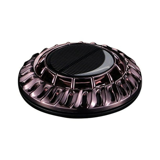 Difusor solar de aromaterapia para coche con rotación automática | Ambientador decorativo para coche, hogar y oficina | Construcción de aleación, montaje adhesivo, regalo ideal