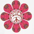 thumbnail image 3 of CafePress - Peace Flower Affection Ringer T - 100% Cotton Ringed T-Shirt, 3 of 4