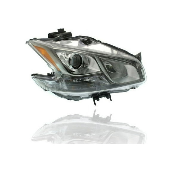 Headlight Assembly - Compatible/Replacement for '09-14 Nissan Maxima SV-Only - Xenon, Chrome Bezel - Right Hand - Passenger - 260109N01A Fits select: 2009-2014 NISSAN MAXIMA S/SV