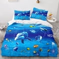 thumbnail image 1 of Dolphin 07 Textile de Maison 3d Literie Dolphin Impression Animale Housse de Couette Ensemble de Trois Pièces, 1 of 2