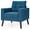 Blue, variant on Giantex Upholstered Accent Armchair, Mid Century Modern Single Sofa Chair, Great for Living Room, Bedroom, Office