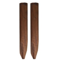 DEMACRIO 2Pcs Wood Fence Posts for Garden Edging and Flower Bed Borders in Courtyards and Balconies