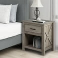 thumbnail image 3 of YIGOBUY Dresser Nightstands - Set of 2 Farmhouse Nightstands for Bedroom, Wooden Bedside Table Storage Organizer for Bedroom,Nursery, Living Room, Hallway, Entryway, 3 of 6