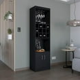 thumbnail image 4 of Tuhome Kevil Bar Cabinet Black MDF, 4 of 5