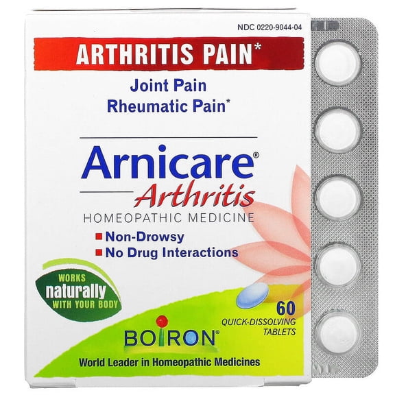 Boiron, Arnicare, Arthritis , 60 Quick-Dissolving Tablets Pack of 4