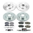 thumbnail image 3 of PowerStop Front and Rear Z23 Evolution Sport Carbon-Fiber Ceramic Brake Pad and Drilled & Slotted Rotor Kit Fits: NISSAN Select Models K8289, 3 of 10
