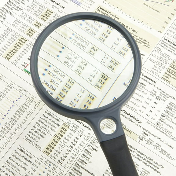 Carson SureGrip Series 3.5 inch 2x Magnification with 11.5x Spot Lens Soft-Grip Handheld Magnifier