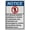 Warning Sign 5, variant on Industrial ANSI Authorized Personnel Only Sign - 8"x12" Weatherproof, Plastic UV Resistant (Work beyond this point permitted by authorized employees following safe practices)