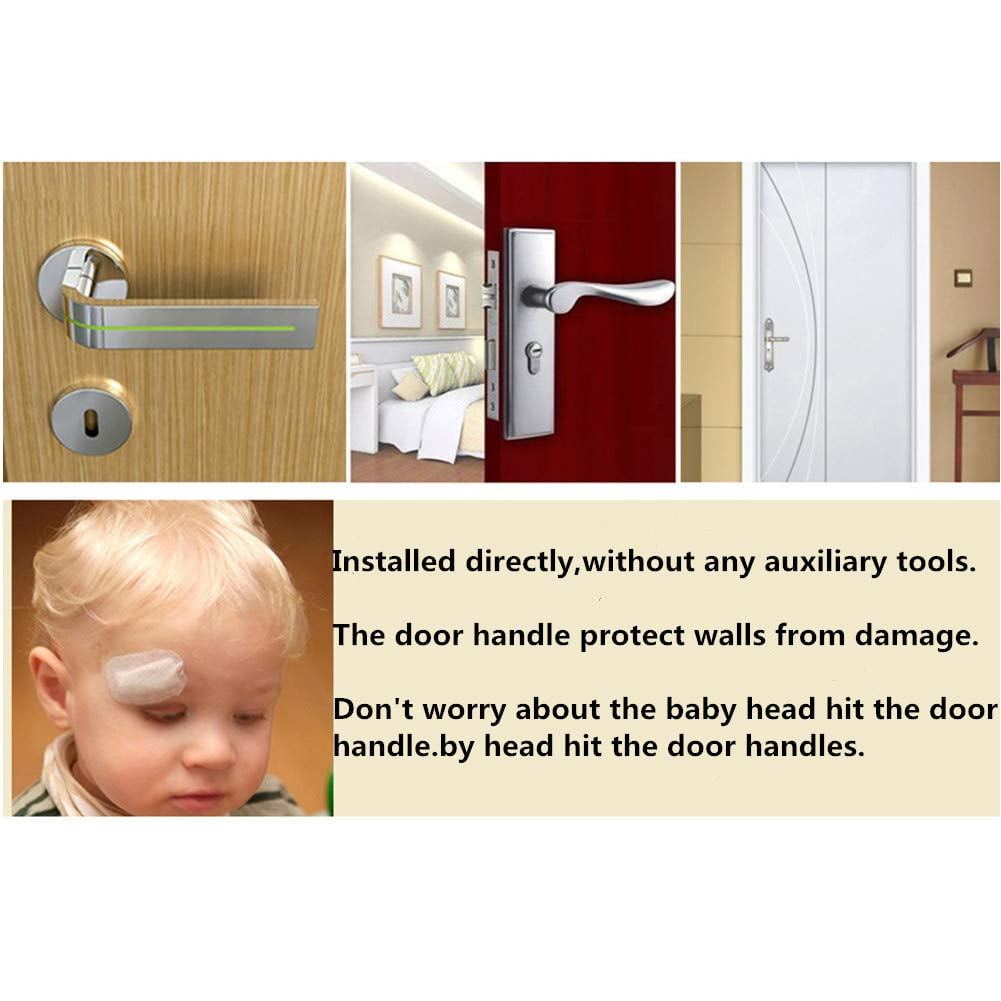 MT Yosawa 5 Pieces Kids Safety Door Handle Spiral-Type Children Anti-Collision Door Handle Cover