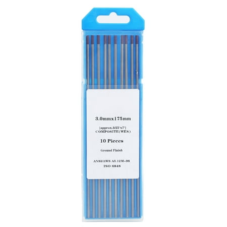 

price crash 10pcs WES TIG Tungsten Electrode Purple Tip Welding Rods Consumable 0.12 x 6.9in