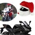 HALJEN Ambient Lighting Motorcycle Santa Hat Crazy Funny Santa Motorcycle Santa Hat Outdoor