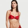 thumbnail image 3 of Victoria's Secret Lipstick Red Dream Angels Wicked Unlined Sheer Mesh & Bow Balconet Bra 36DDD NWT, 3 of 4