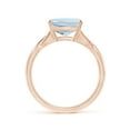 thumbnail image 2 of Angara Natural 2.7 Ct. Aquamarine Solitaire Ring in 14K Rose Gold for Women (Ring Size: 11.5), 2 of 9