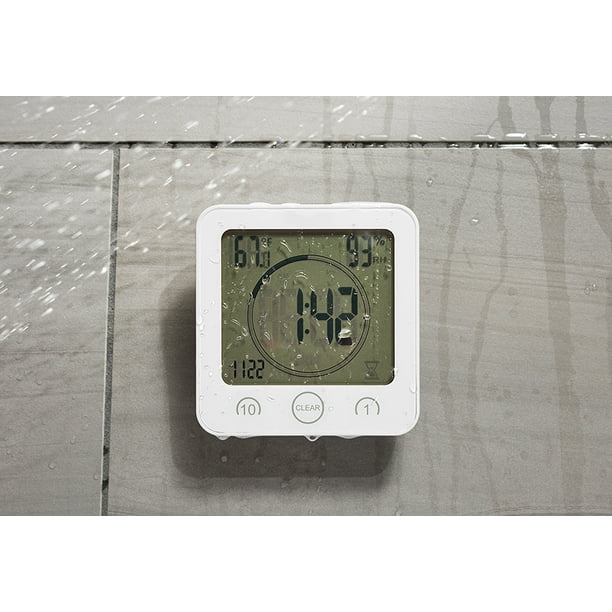Waterproof Shower Clock with Timer