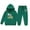 1#Dark Green, variant on Byoo Toddler Girls Outfits Letter Print Pullover Hoodie Sweatpants Activewear Sweatsuit