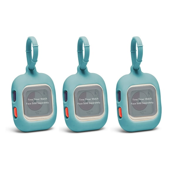 Time Timer Time Timer Watch FOB Accessory (Watch Sold Separately), Caribbean Blue, Pack of 3