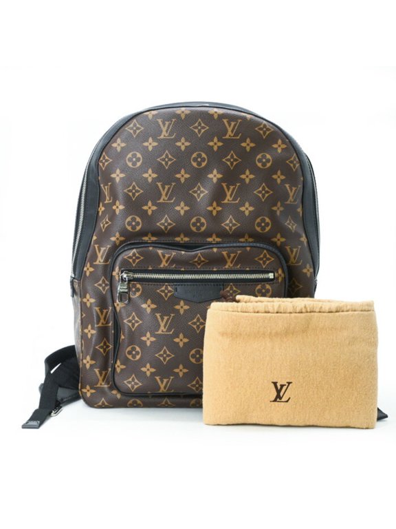 Pre-Owned LOUIS VUITTON Josh Monogram Macassar Backpack Leather Brown M41530
