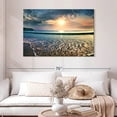 thumbnail image 2 of Elephant Stock Large Sunset Wall Art - Horizontal Canvas Wall Art - Living Room Wall Decor - Beach Canvas - Orange And Teal Decor - 48" x 32", 2 of 8