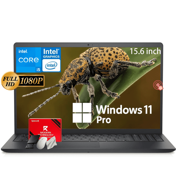 Dell Inspiron 15 3530 Touchscreen Laptop Computer - 15.6'' FHD IPS • Intel 10-Core i5 1334U(up to 4.6GHz) • 16GB RAM, 512GB SSD • Intel UHD Graphics • Wi-Fi 6 • Win 11 Pro