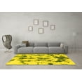 thumbnail image 3 of Ahgly Company Machine Washable Indoor Rectangle Abstract Yellow Modern Area Rugs, 3' x 5', 3 of 4