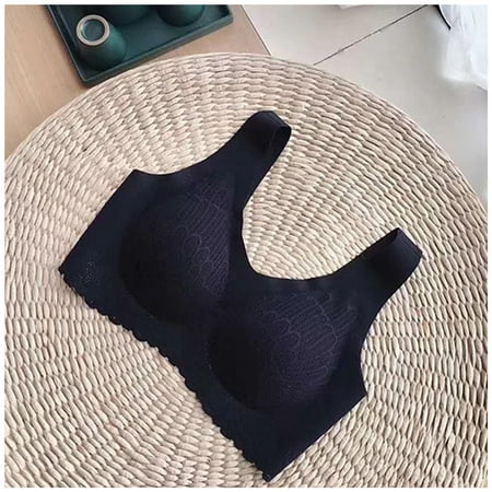

Ice Silk Female Underwear Sweat Proof Removable Latex Bra for Daily Wear Sports Bra