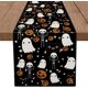 thumbnail image 1 of Mantel de Halloween rectangular, negro, naranja, murciélagos de calabaza picnic, fiesta, suministros de decoración de mesa33*183cm, 1 of 5