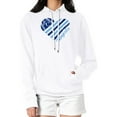 thumbnail image 4 of Women's G-III 4Her by Carl Banks  White Kansas City Royals Heart Fleece Pullover Hoodie, 4 of 5