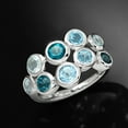 thumbnail image 4 of Ross-Simons 2.50 ct. t.w. Blue Topaz Bubble Ring in Sterling Silver, Women's, Adult, 4 of 5