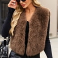 thumbnail image 5 of cocolona Fuzzy Vest for Women Sleeveless Open Front Cropped Winter Warm Coat for Party Evening, 5 of 5