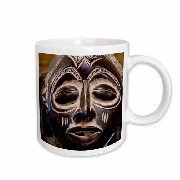 3drose, South Africa, Durban, Zulu Tribe Mask-af42 Cmi0179 - Cindy Miller Hopkins, 15oz Mug