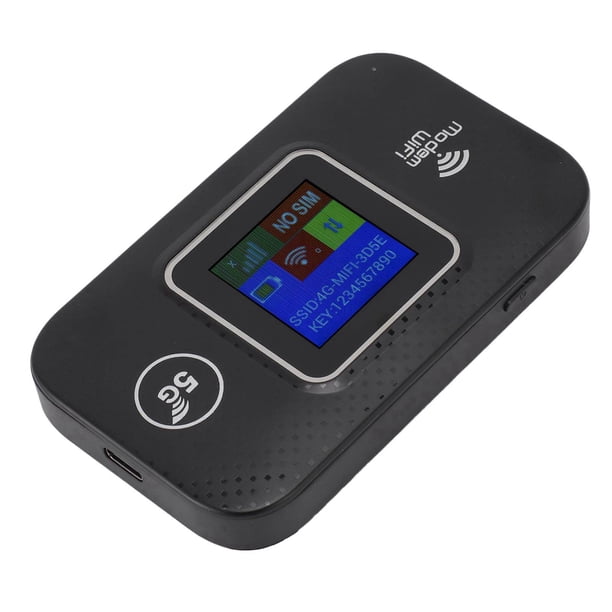 WiFi Portátil 4G LTE, Pantalla LCD De 300 Mbps Que Comparte Hasta 10 Dispositivos WiFi Módem WiFi Móvil 4G Plug And Play De Alta Velocidad Alimentado Por USB Para Tabletas