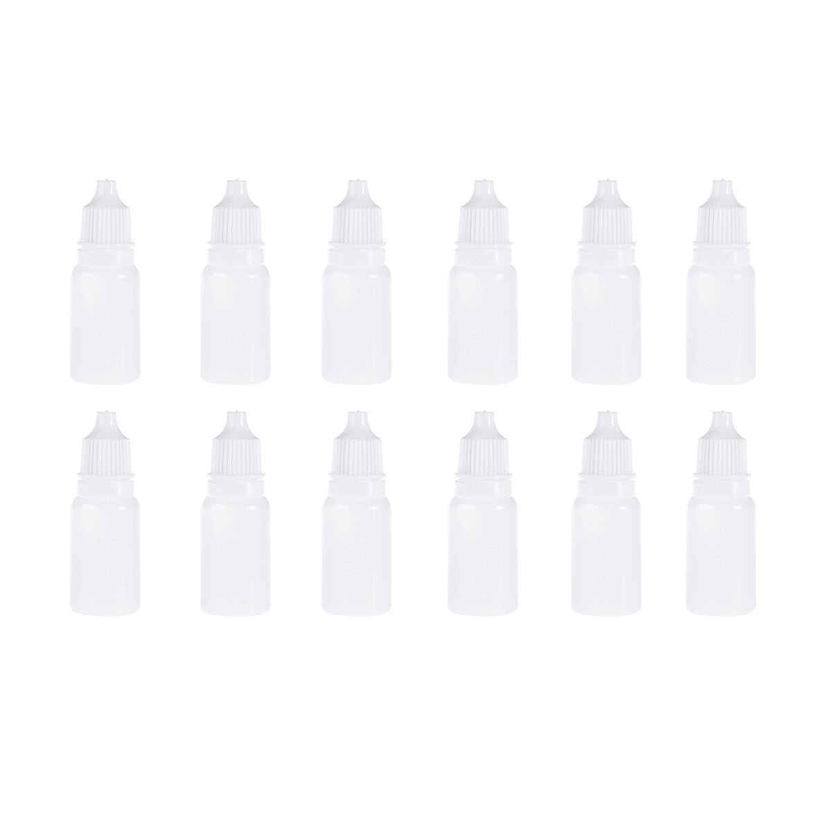 12Pcs 10ml Empty Plastic SqEeazable Dropper Bottles Eye Liquid Dropper