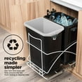 Home Zone Living VK40265U 29 Liter 7 6 Gallon Pull Out Trash Can