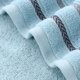 thumbnail image 4 of Nvzi Toalla de mano de algodón puro de 32 hebras, 2 unidades, súper suave, muy absorbente, para ducha, piscina, 13,78 x 29,53 pulgadas (azul), 4 of 5