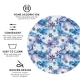 thumbnail image 3 of Gaeub Icy Blue Snowflakes Print 4 Pcs Leather Coasters for Drinks ,Drink Coasters Sets,Drink Table Cup Coasters for Living Room Kitchen Coffee Decor-Round Shape, 3 of 6
