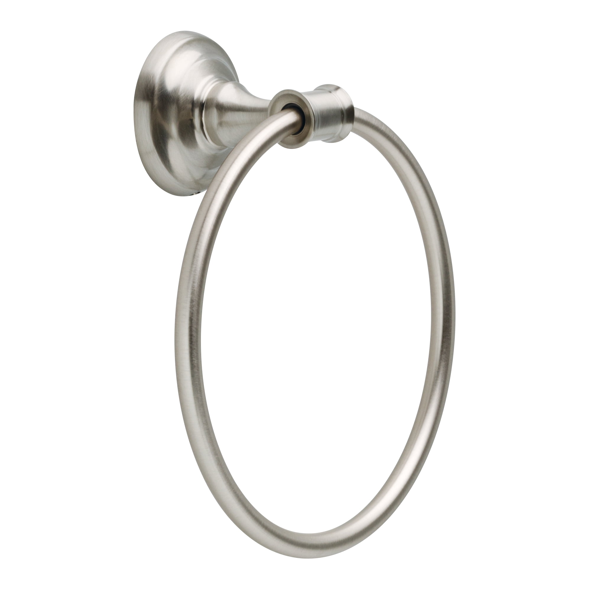 Open-Ended Wall Mount Polished Chrome Metal Hand Towel Ring Holder 38lb Capacity