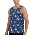 thumbnail image 2 of Logiee Cartoon Sharks2 Print Men's Workout Tank Top,Quick Dry Workout Tank Top,Gym Muscle Tee,Fitness Bodybuilding Sleeveless T Shirt-XX-Large, 2 of 7