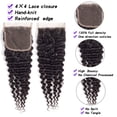 thumbnail image 2 of Ustar Brazilian Deep Wave 3 Bundles with Closure - Virgin Hair Deep Wave Human Hair Deep Curly Bundles with Lace Closure (12 closure+14 16 18), 2 of 5