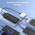 Aioneus Portable Charger Power Bank with Built-in Cables, 10000mAh 20W Fast Battery Pack, Black