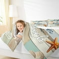 thumbnail image 4 of Manfei Lake House Bedding Sets Twin with Comforter, Beach Seashell Comforter Sets Twin Size, Lodge Cabin Reversible Down Comforter, Super Cozy Bedroom Decoration, 2-Piece, 4 of 8
