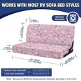 thumbnail image 5 of FUIALDOLG Snowman Candy Cane RV Dinette Cushion Covers Universal, Fit for Travel Trailer Camper, RV Jackknife Sofa Cover Suitable for Jackknife Sleeper Sofas, 5 of 5