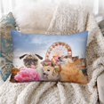 thumbnail image 3 of GCKG Three Dogs Eating Pink Candy Cute Animal Pillow Cases Pillowcase 20x30 inches, 3 of 4