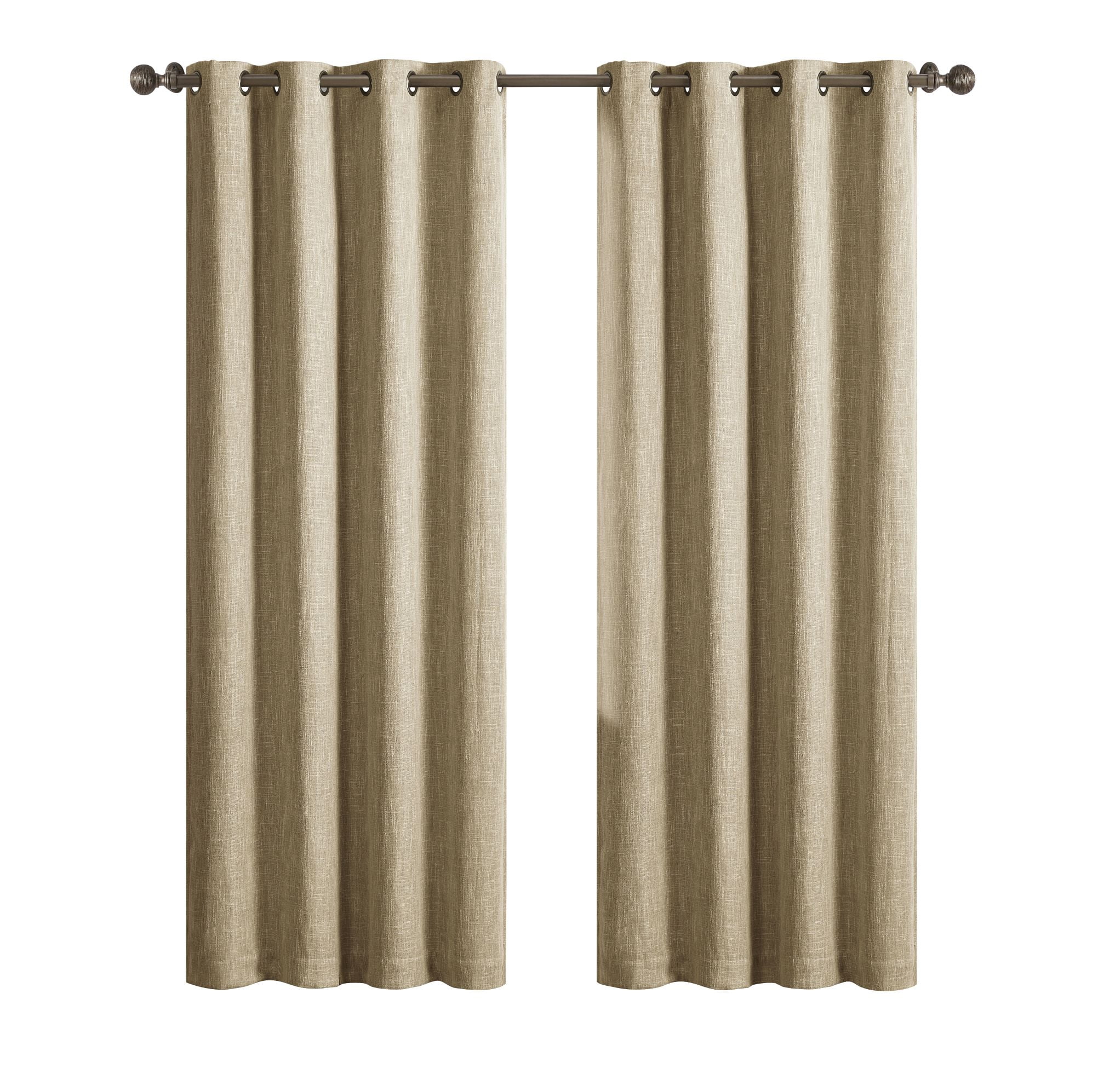 Better Homes & Gardens Woven Textured Blackout Single Curtain Panel