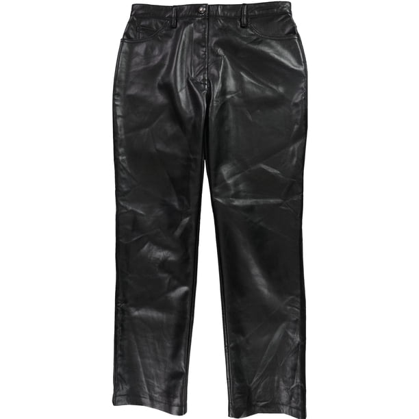 GUESS Womens Kelly Straight Leg Casual Pants, black, 31