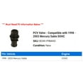 thumbnail image 2 of PCV Valve - Compatible with 1998 - 2003 Mercury Sable DOHC 1999 2000 2001 2002, 2 of 2
